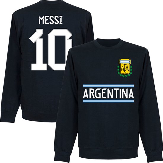 Argentinië Messi 10 Team Sweater - Navy - S