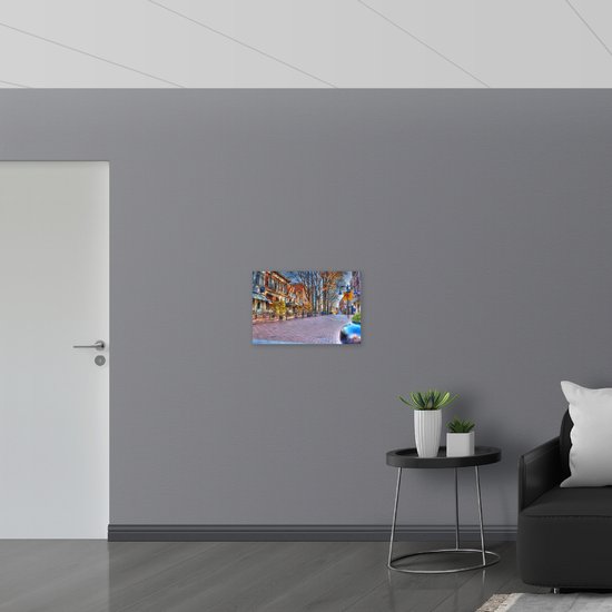 WallClassics - Plaque de Mousse PVC - ville - 60x40 cm Photo sur Plaque de Mousse PVC (Avec Système d'accrochage)