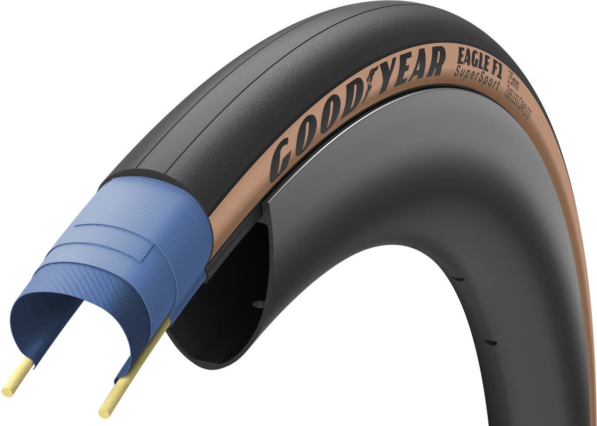 Goodyear - eagle f1 supersport tubeless complete 700x25c tan