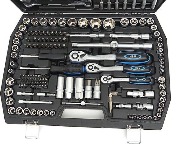 Doppenset Met Rails 9-delige Tapdoppenset 1/2 Inch - Voor Elektrische En Pneumatische Moersleutels, M6 T/m M24 Welke Doppenset Past Bij Mij