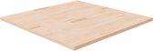 vidaXL Plateau de table carré 90 x 90 x 2,5 cm eikenhout massif non traité