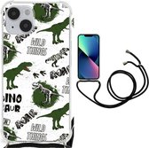 Case Anti-shock Geschikt voor iPhone 14 Plus Dinosaurus
