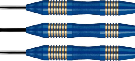 DESIGNA Mako Darts - Steel Tip Electro Brass - Micro Grip - Blue van Designa — afbeelding 2