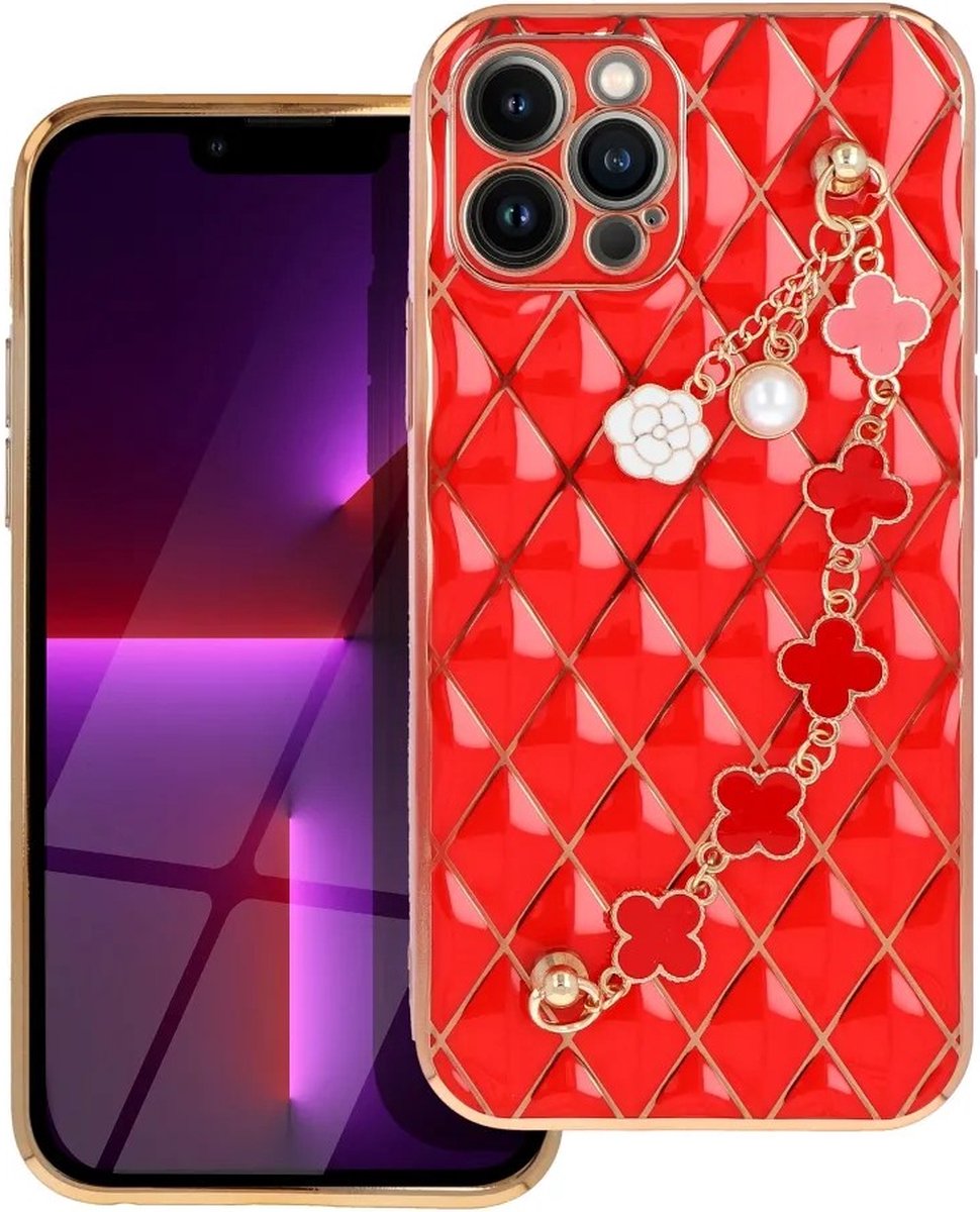 Trend Back Cover hoesje iPhone 12 Pro - Rood