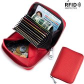 RFID Portemonnee - Kaarten & Munten – Rood