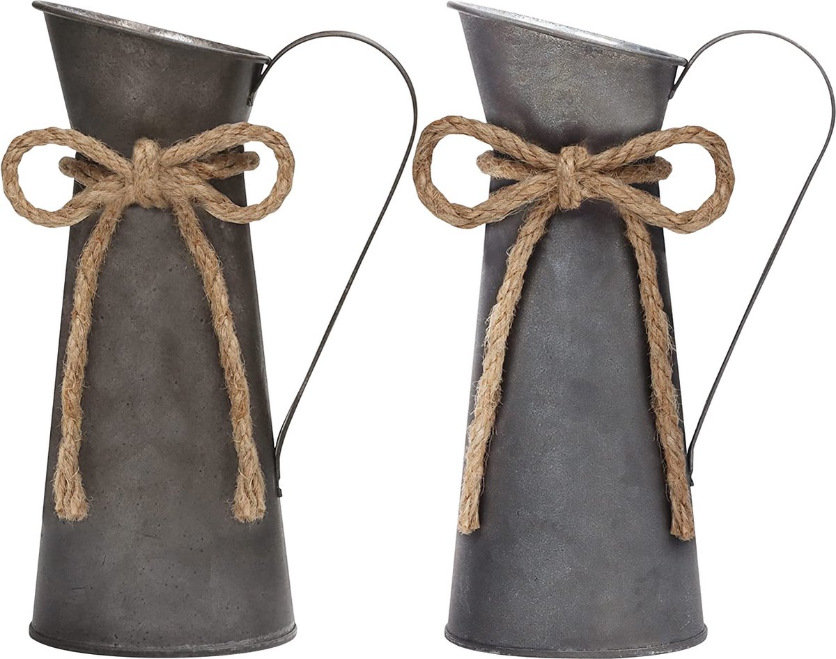Vintage stijl metalen melk levering fles houder/drager (6 flessen