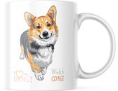 Dog Lover Mok met afbeelding: welsh corgi | Honden Liefhebber | Honden Spreuk | Cadeau | Grappige mok | Koffiemok | Koffiebeker | Theemok | Theebeker
