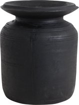 Raw Materials Neck pot uit Nepal Large - Zwart - Vaas - 20x20x38 cm