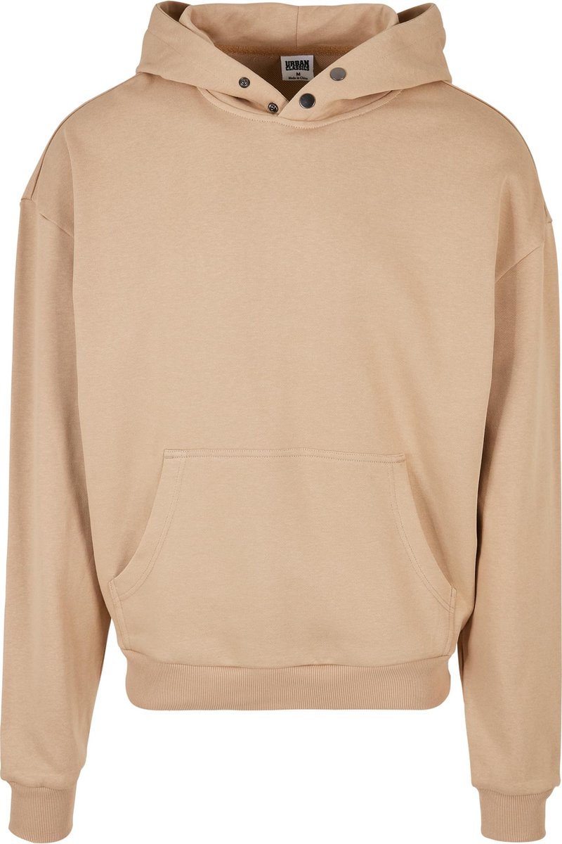 Mannen Heren Dikke kwaliteit Menswear Populair Modern Streetwear Urban Snap Hoody Snapper Hoodie union Beige