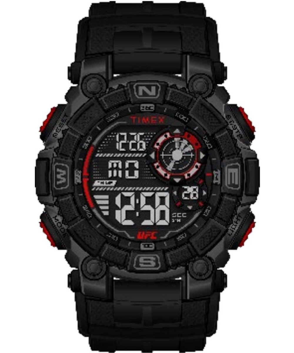 Timex UFC Redemption TW5M53700 Horloge - Kunststof - Zwart - Ø 52 mm