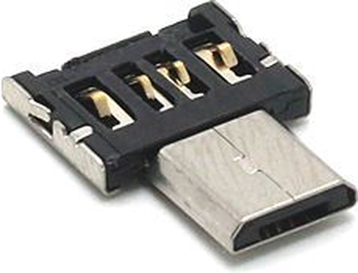USB-C naar USB-A adapter OTG Converter USB 3.0 - USB C to USB A HUB - Zwart&Zilver - super mini