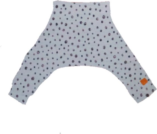 Spreidbroek dot glitter grijs