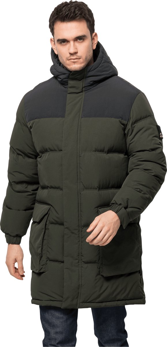 Jack Wolfskin Alex Long Down Outdoorjas voor Heren Groen