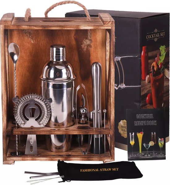 Cocktailset Rosé Goud 16-delig – Bar Dedicated Luxe Cadeauset