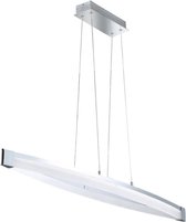 LED Hanglamp V linear - Dimbaar warm wit licht - In hoogte verstelbaar - Zilver