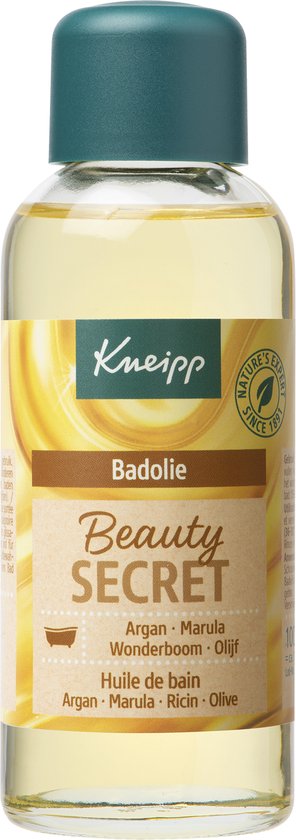 Kneipp Beauty Secret - Badolie - Alle huidtypen - Vegan - Dierproefvrij - Voedend effect - 1 st - 100 ml - Kneipp