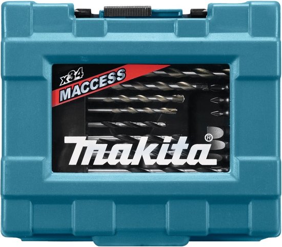 Makita D-36980 34 delige bit- en borenset in koffer - Makita