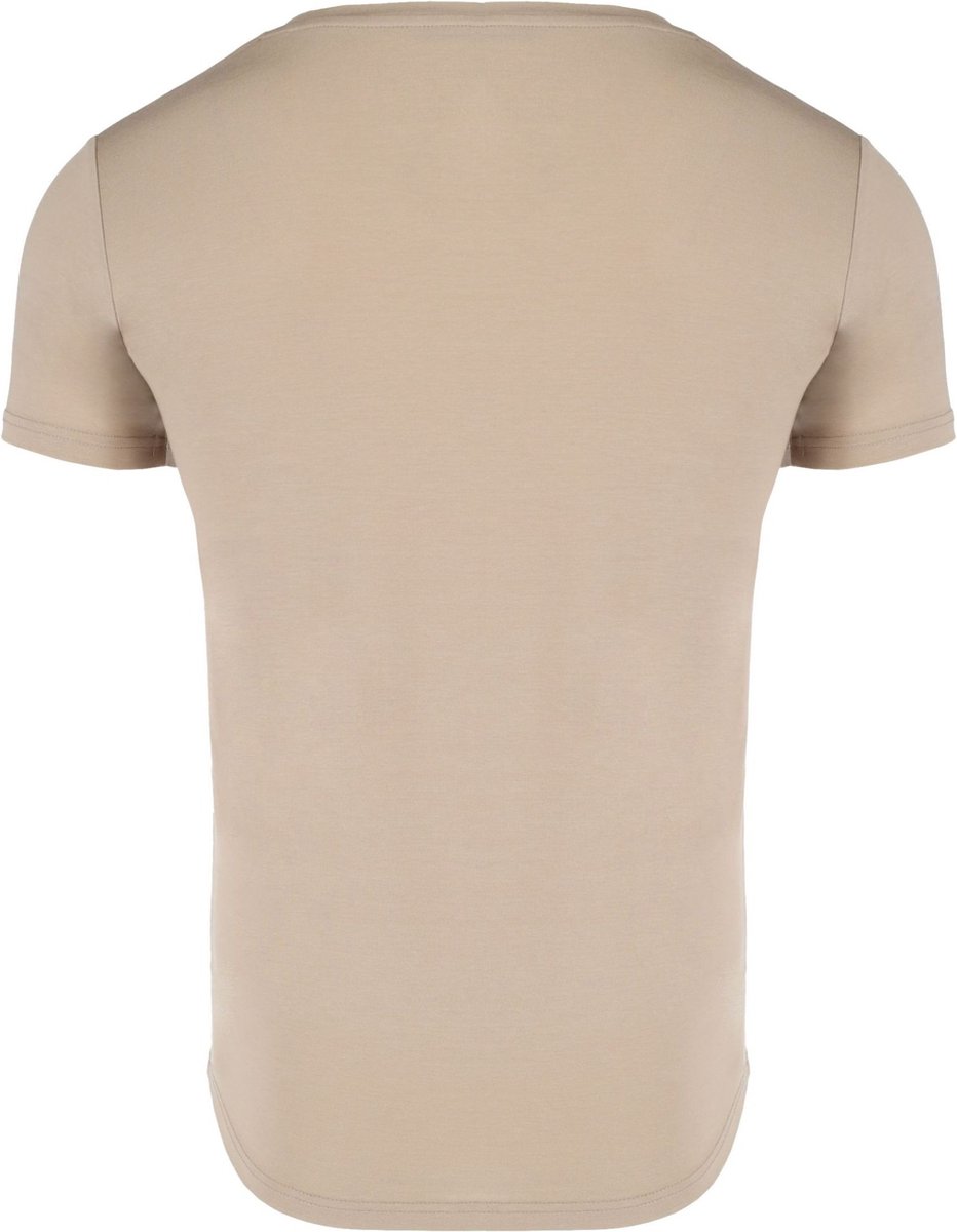 Insta Slim V-Neck Men's Shirt - Shapewear Undershirt For Slimming & Posture (Nude)