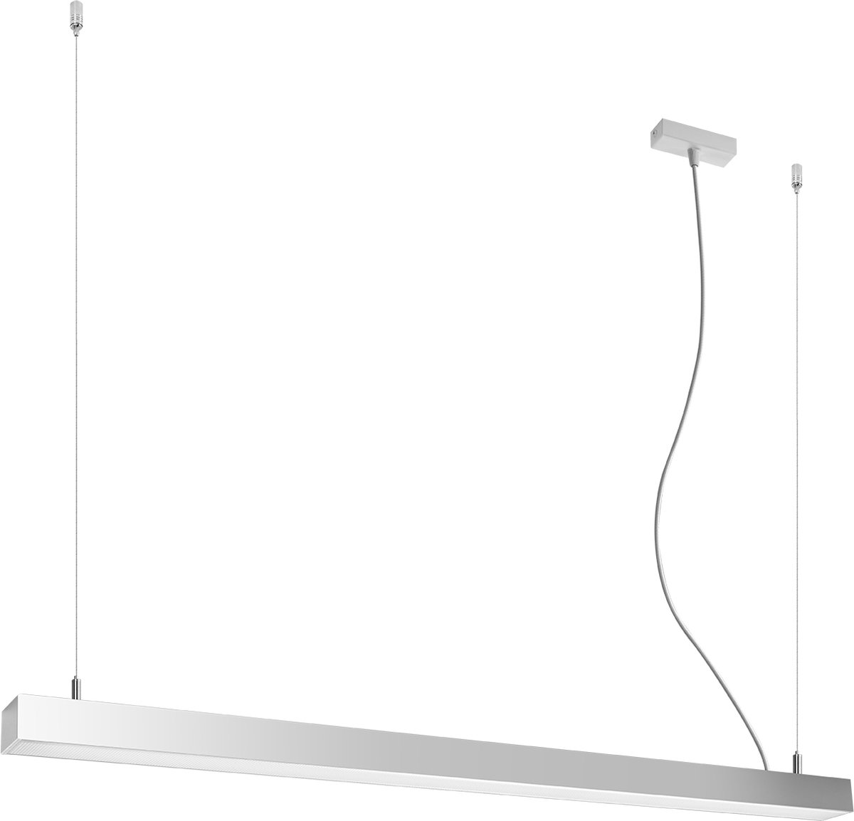 Light Your Home Quentin Hanglamp - Modern - Aluminium - 1xLED - Woonkamer - Eetkamer - Grijs