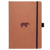 Dingbats* Wildlife A5 Notitieboek - Brown Bear Blanco - Bullet Journal met 100 gsm Inktvrij Papier - Schetsboek met Harde Kaft, Binnenvak, Elastische Sluiting en Bladwijzer