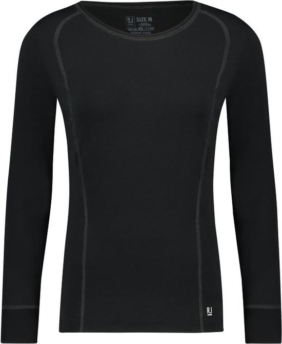 RJ Bodywear T-shirt Ladies Long Sleeves Climate Cotrol 33 012 007 Zwart Dames Maat - S