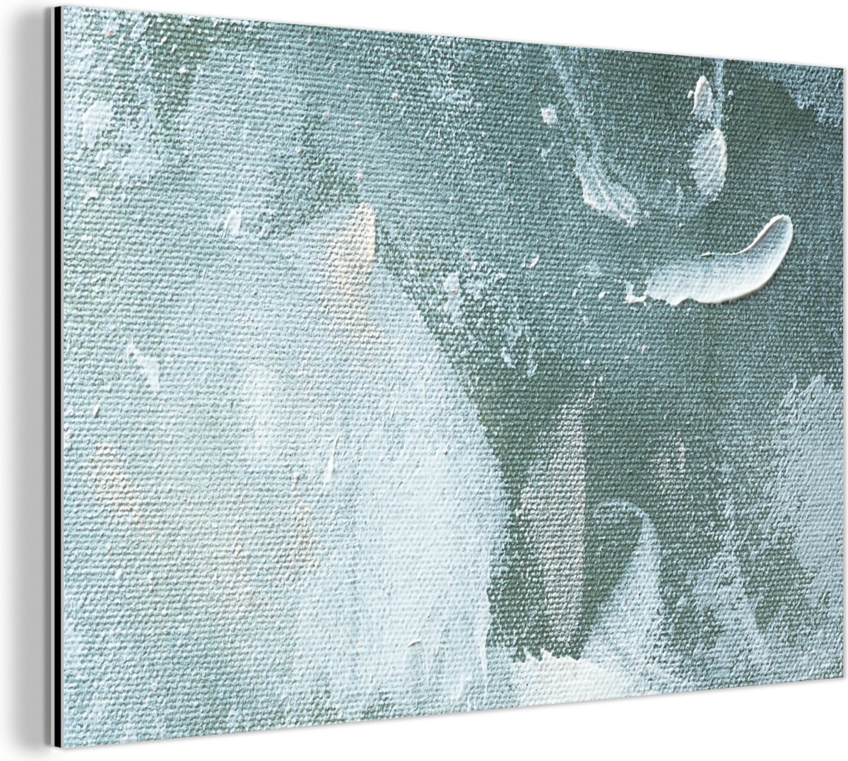 Wanddecoratie Metaal - Aluminium Schilderij Industrieel - Acrylverf - Abstract - Design - 60x40 cm - Dibond - Foto op aluminium - Industriële muurdecoratie - Voor de woonkamer/slaapkamer