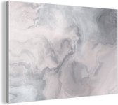Wanddecoratie Metaal - Aluminium Schilderij Industrieel - Wolken - Abstract - Verf - 30x20 cm - Dibond - Foto op aluminium - Industriële muurdecoratie - Voor de woonkamer/slaapkamer