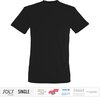 Sol's Heren T-Shirt 100% biologisch katoen Ronde hals Zwart Maat M