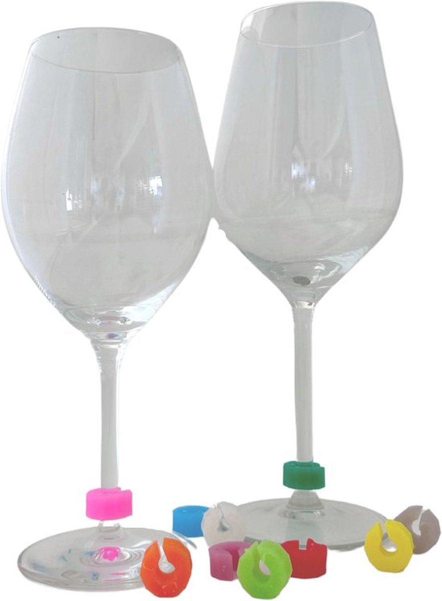 24 stuks markeerstiften voor glazen, glasmarkering, drinkglazen, herbruikbare glasmarker, feest, Halloween, party, voor kerstfeest, kroeg, wijnglas, markering voor champagneglas, martini-glas
