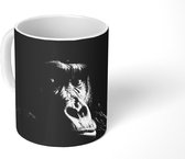 Mug - Mug à Café - Gorilla - Singe - Zwart - Wit - Portrait - Mugs - 350 ML - Tasse - Mugs à Café - Mug à Thé