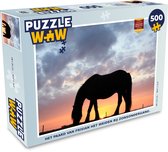 Puzzel Paarden - Zon - Weiland - Legpuzzel - Puzzel 500 stukjes