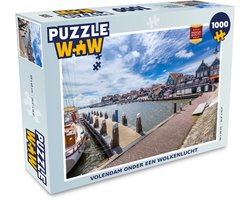 Puzzel Volendam onder een wolkenlucht - Legpuzzel - Puzzel 1000 stukjes volwassenen