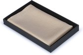 Zijde Pochet Beige - Suitable - Pochette – Heren - Unisex - 25x25 cm - Zijde | Geschenkverpakking