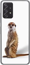 Geschikt voor Samsung Galaxy A53 5G hoesje - Stokstaartje - Dieren - Vacht - Siliconen Telefoonhoesje