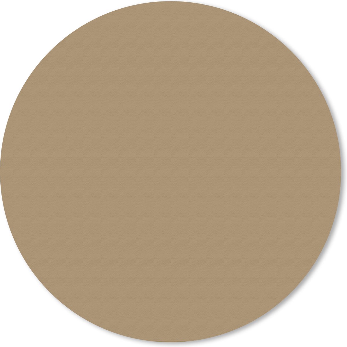 Muismat - Mousepad - Rond - Palet - Beige - Interieur - 30x30 cm - Ronde muismat