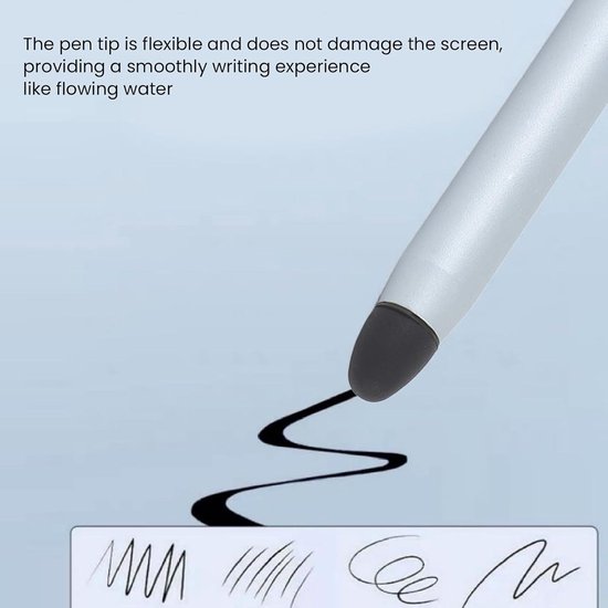 Stylus Pen voor Tablet met Zachte Tip voor 11 inch HD en Tab A9 A8 A7 - Aluminium Legering - Blauw — afbeelding 4