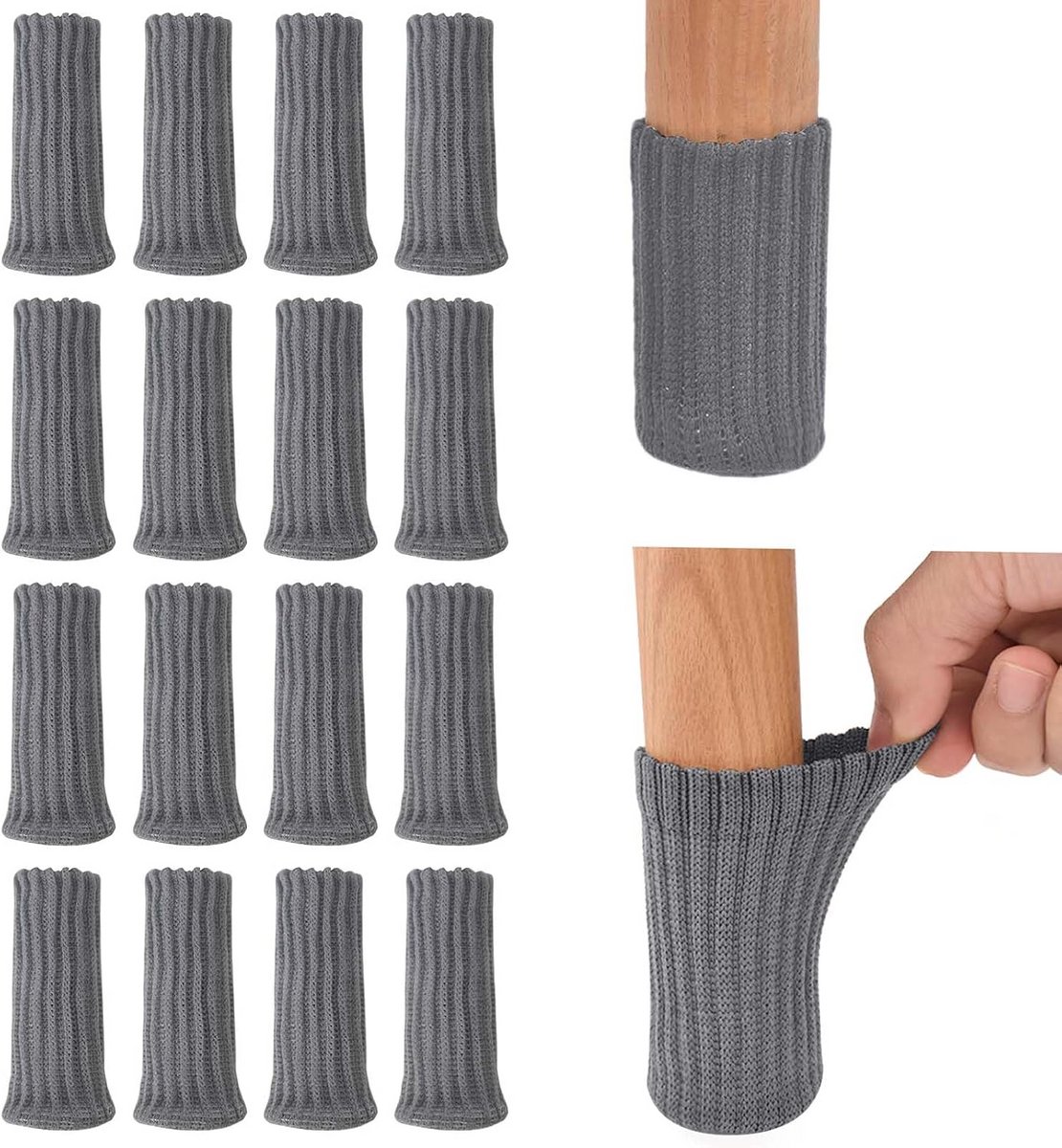 16 stuks stoelpootdoppen antislip bescherming voor meubels en tafels