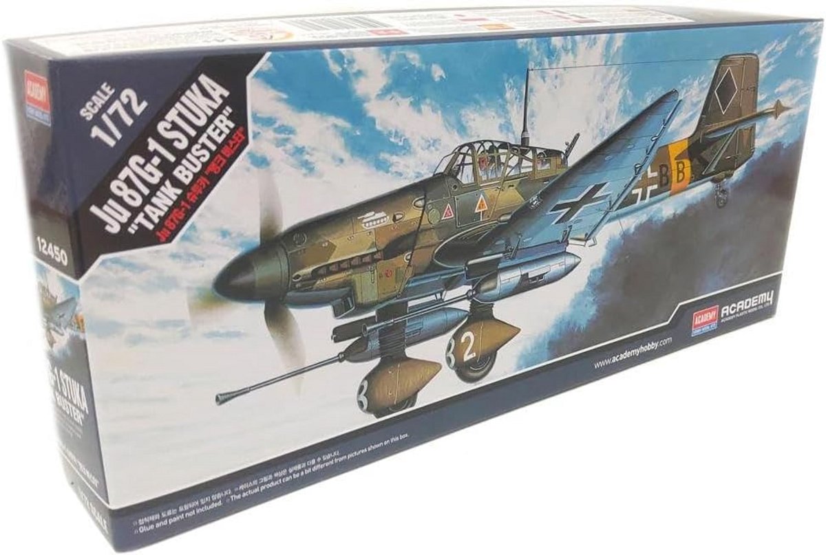Modelbouwset Vliegtuig Junkers Ju 87G-1 Stuka Tankbuster Schaal 1:72