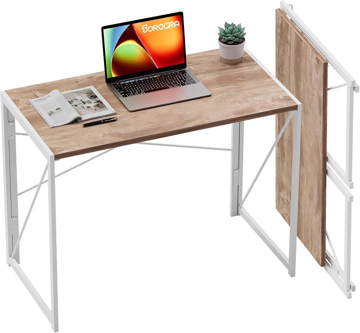 80 cm Opvouwbaar Bureau: Ruimtebesparende Schrijftafel voor Thuiswerk en Studie