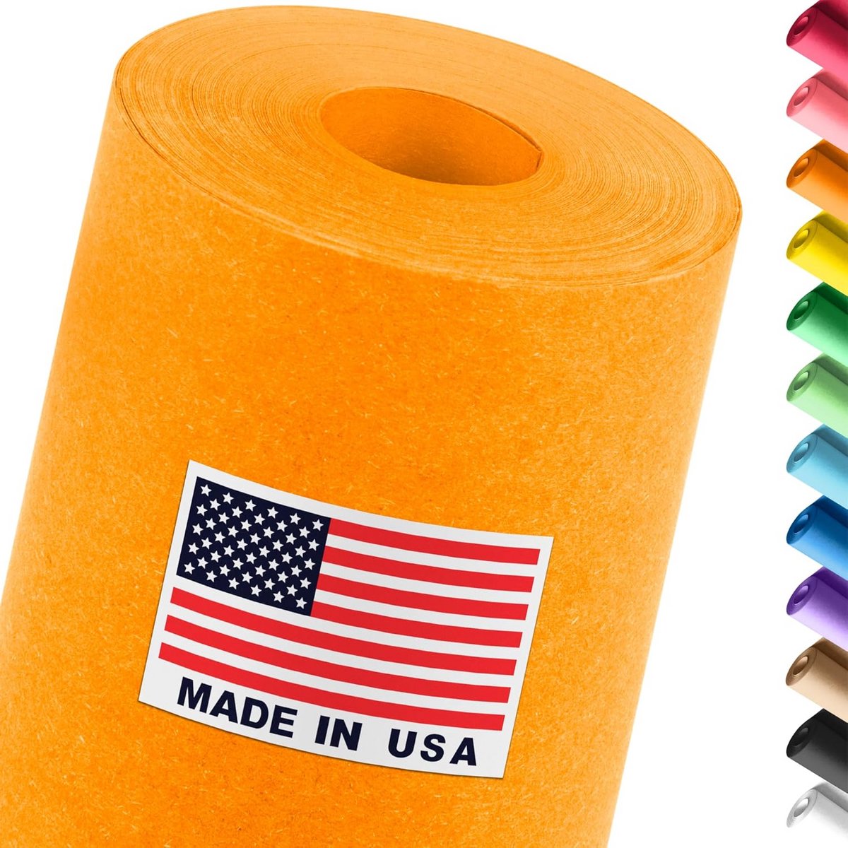 Grote oranje papierrol voor knutselen en decoratie 45 cm x 3000 cm