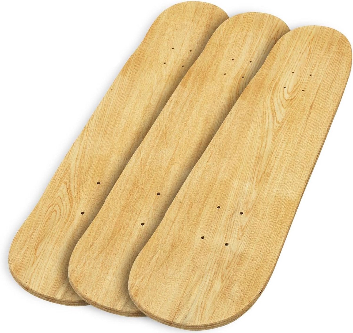 Dubbel Tail Skateboard Deck 31 Inch (80 cm) - 7 Laags Esdoorn - Inclusief Griptape en Schuurpapier