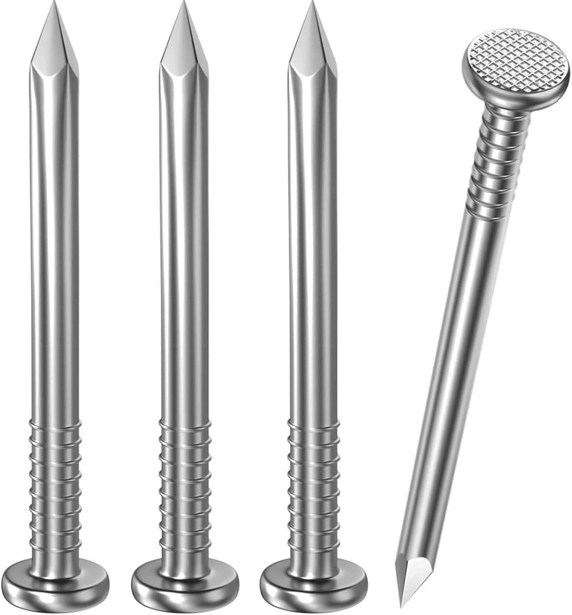 100x Dakleer Nagels RVS 20 mm - Spijkers voor Hout en Beton - Corrosiebestendig