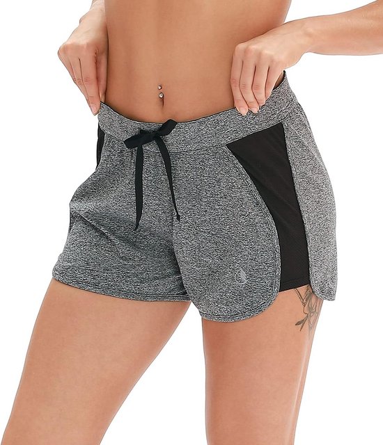 Dames Trainingsshorts Sportbroek Yoga Fitnessademend — afbeelding 2