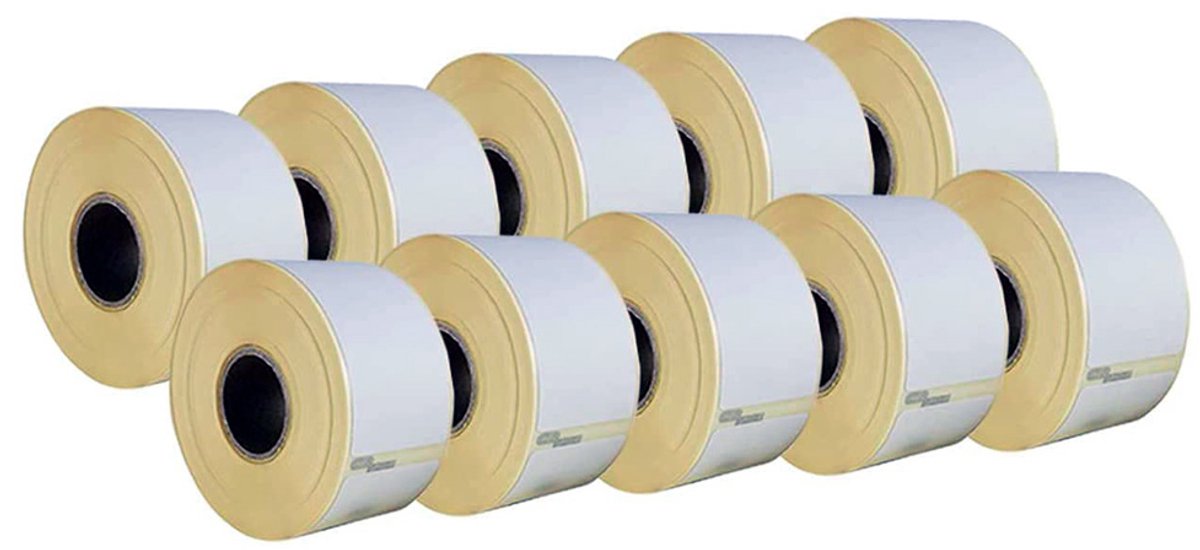 10x ABC huismerk etiketten rol geschikt voor Dymo S0722400 wit 36x89mm geschikt voor Labelwriter 5XL 550 550 TURBO 310 320 330 4XL 400 450