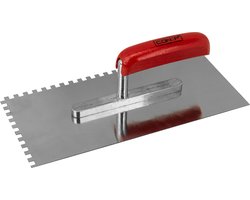 Werkzeyt Plakspaan RVS – 6x6mm Getand – 280x130mm