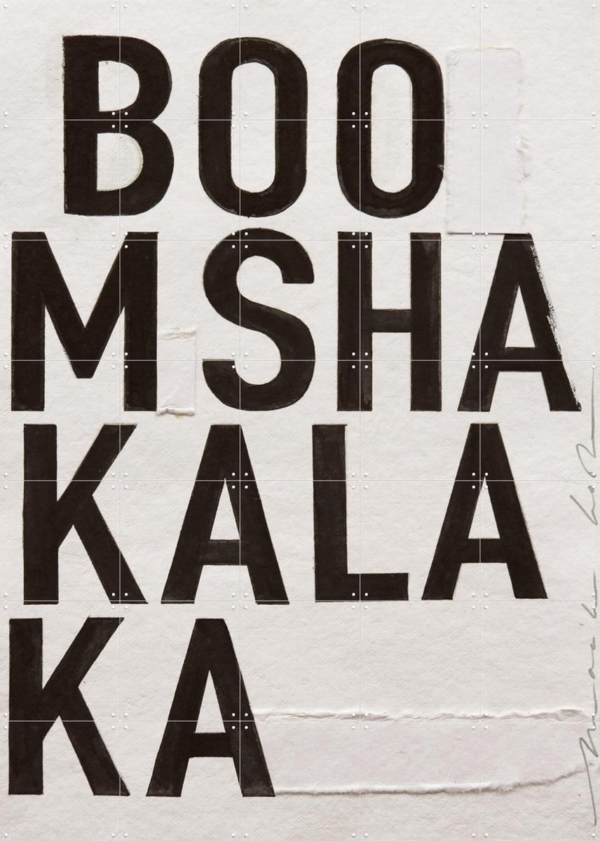 IXXI Boomshakalaka, Maaike Koster & My Deer Art Shop - 100 x 140 cm - Gratis ophangtool - Grote wanddecoratie en posters - Minimalisme, Grafisch