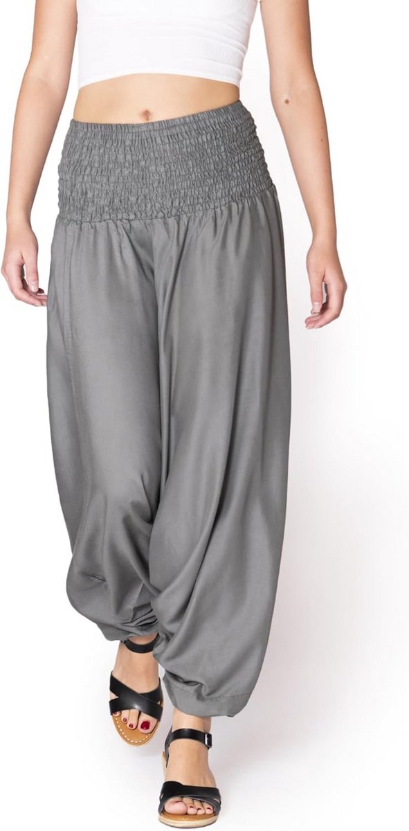 Unisex Harembroek van 100% Natuurlijke Viscose - Zacht, Lichtgewicht en Comfortabele Elastische Tailleband