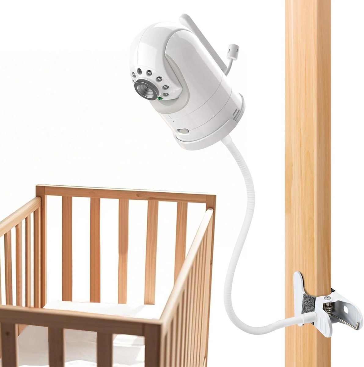 Universele Flexibele Cliphouder voor Babyfoon DXR-8 en DXR-8 PRO - 15,7 cm Zwanenhals Wieg standaard