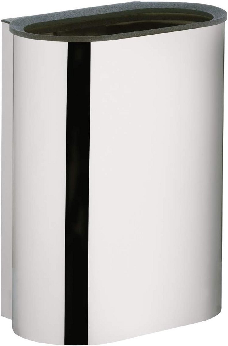 Wandmodel Badkamer Afvalemmer 30 Liter RVS met Uitneembare Binnenbak