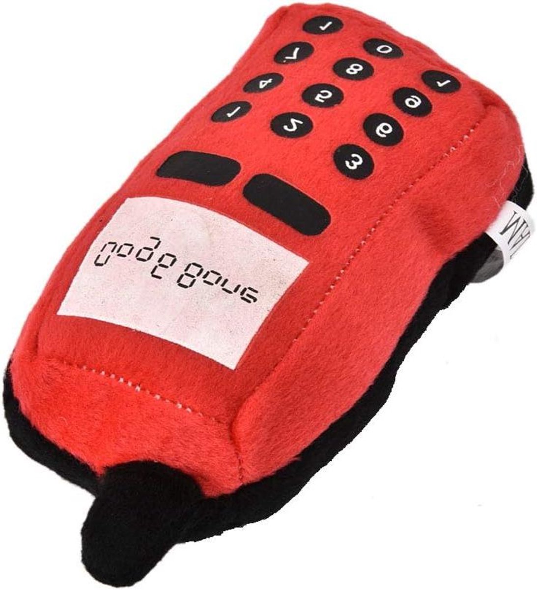 Hondenspeelgoed Mobiele Telefoon Pluche – Interactief Kauwspeeltje voor Honden en Katten – Bijtring Tandjes – Roze en Rood